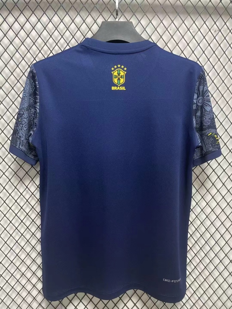 2024 Brazil Special Edition Jesus Blue Football Jersey