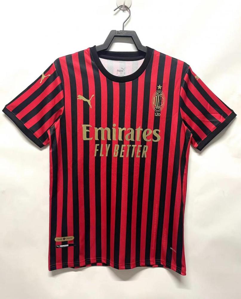 Retro AC Milan 120th Anniversary Edition Football Shirt 1:1 Thai Quality