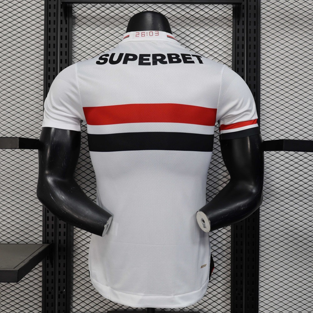 2025/2026 Player Version São Paulo Home Football Jersey 1:1 Thai Quality