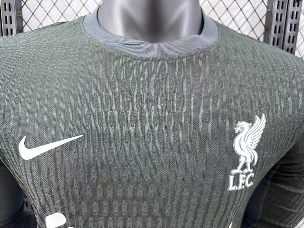 2024/2025 Long Sleeve Liverpool Away Player Version Football Shirt 1:1 Thai Quality