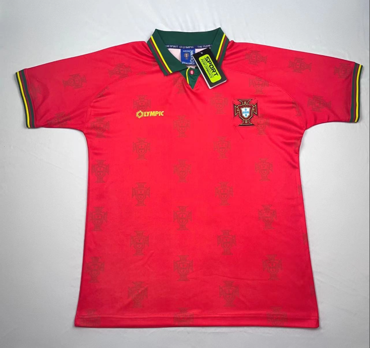 1995/1996 Retro Portugal Home Football Shirt 1:1 Thai Quality