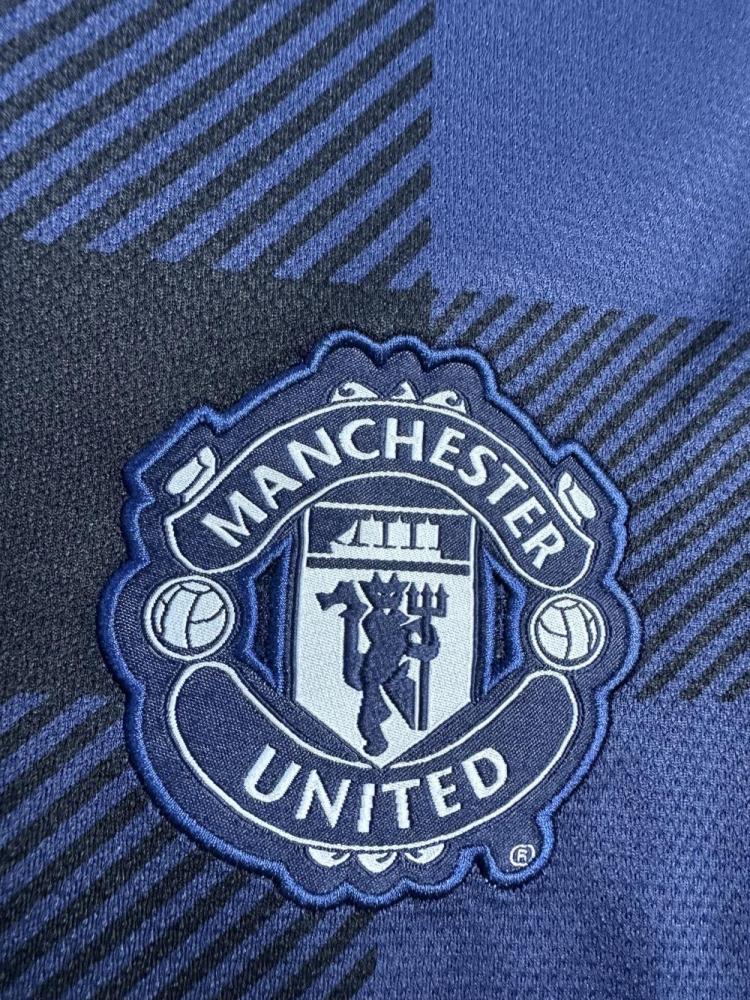 2013/2014 Retro Long Sleeve Manchester United Away Football Shirt 1:1 Thai Quality
