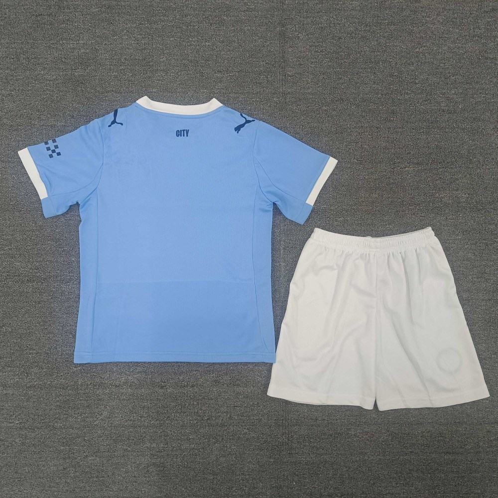 2025/2026 Manchester City Home 01 Football Jersey 1:1 Thai quality Kids Size