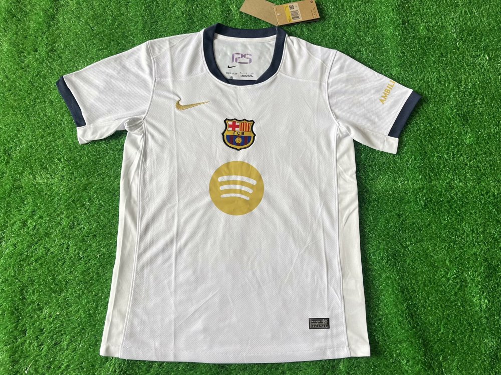 2025/2026 Barcelona white No Spotify Football Shirt 1:1 Thai Quality