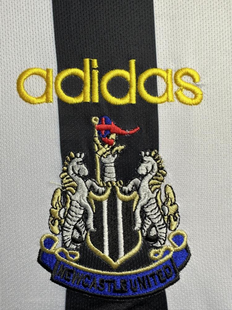 1997-1999 Retro Long Sleeve Newcastle United Home Soccer Jersey 1:1 Thai Quality