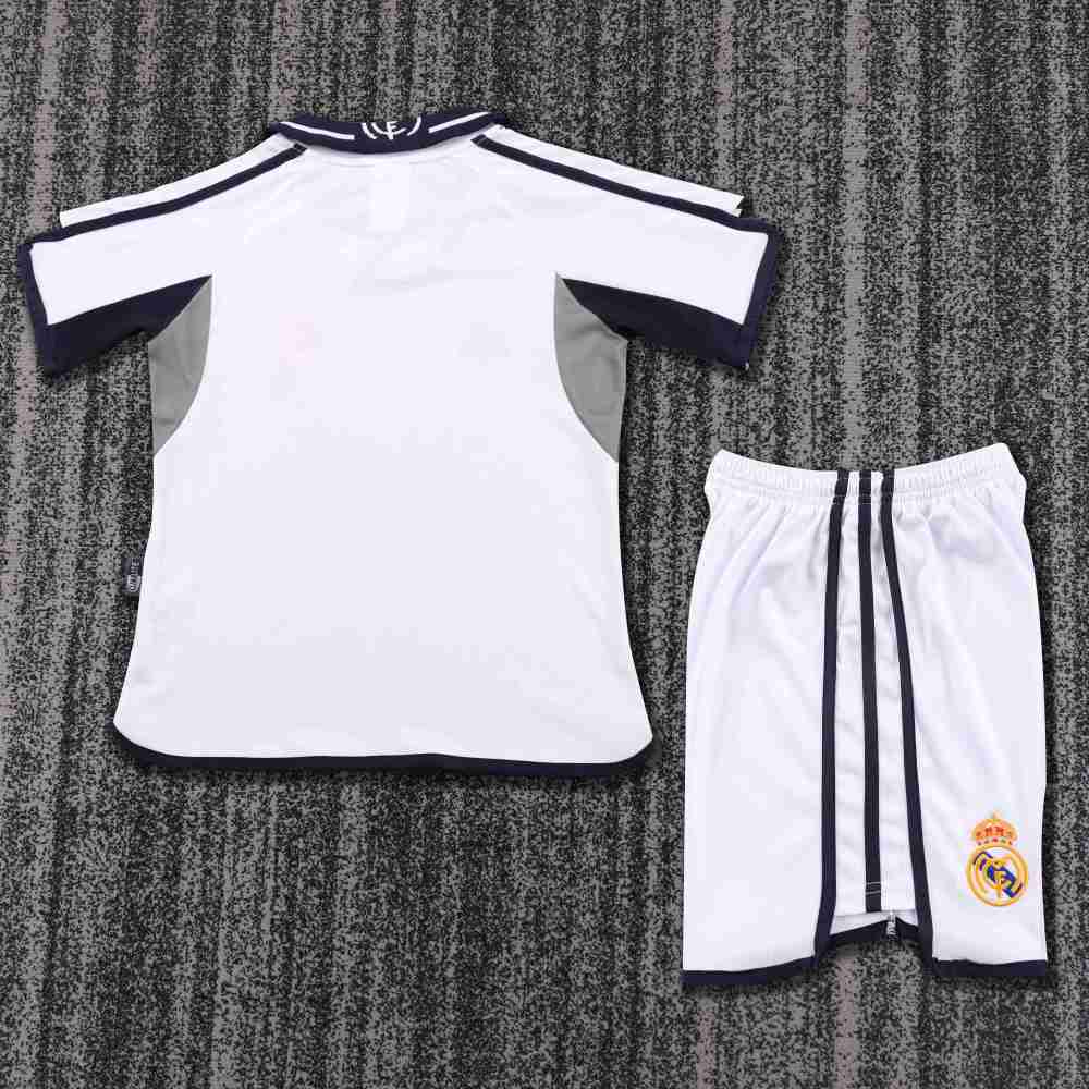 2000-2001 Retro Real Madrid Home Football Shirt 1:1 Thai Quality Kids Size