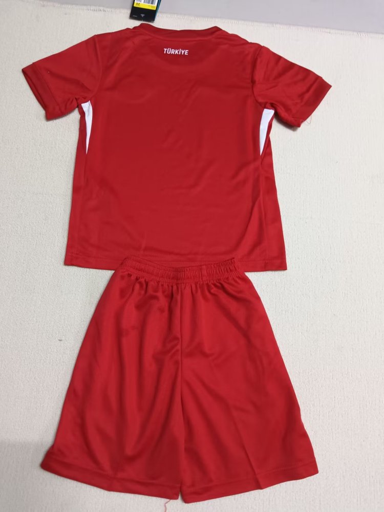 2024 Türkiye National Team Home Football Shirt 1:1 Thai Quality Kids Size