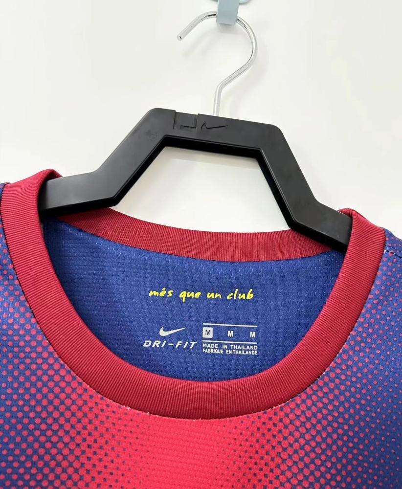 2012/2013 Retro Long Sleeve Barcelona Home Football Shirt 1:1 Thai Quality