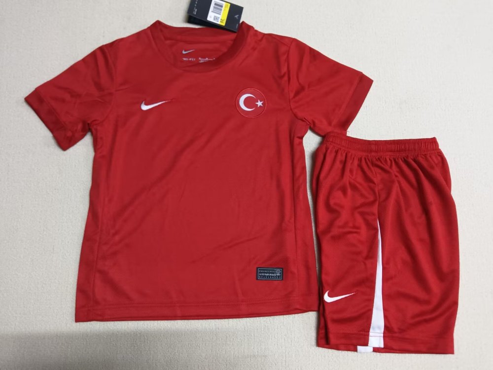 2024 Türkiye National Team Home Football Shirt 1:1 Thai Quality Kids Size