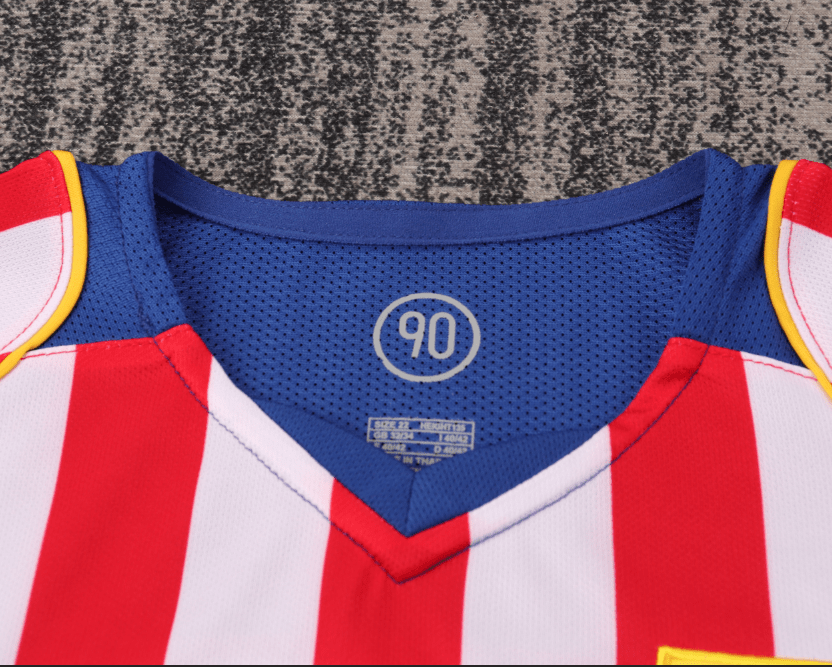 2004-2005 Retro Atletico Madrid Home Football Jersey 1:1 Thai Quality Kids Size