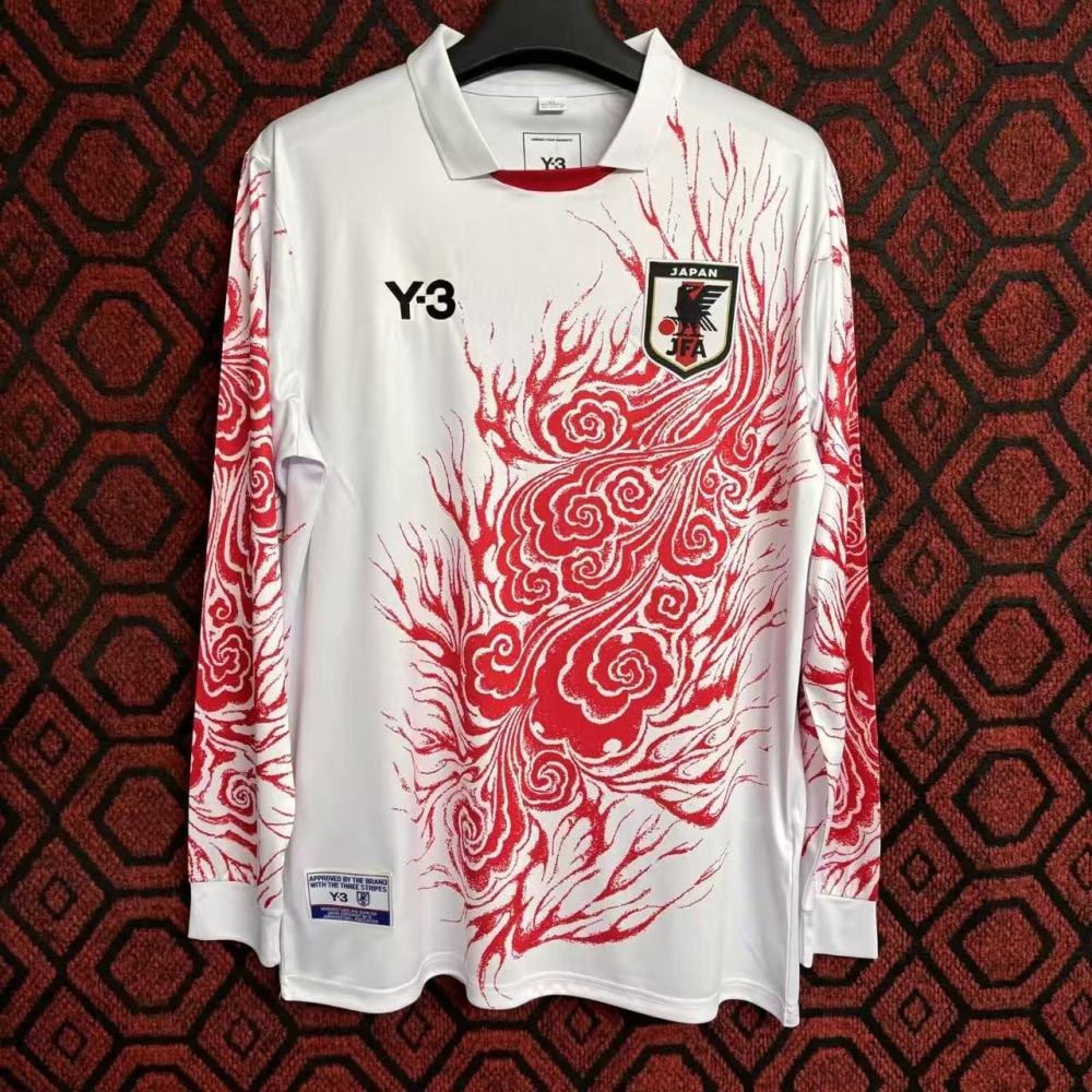 2024-2025 Japan Long Sleeves Flame Special Red Football Shirt 1:1 Thai Quality