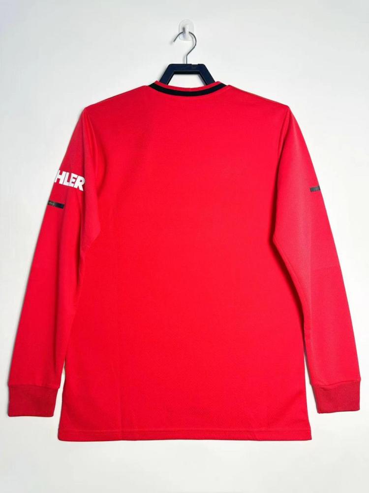 2019-2020 Retro Long Sleeve Manchester United Home Football Shirt 1:1 Thai Quality