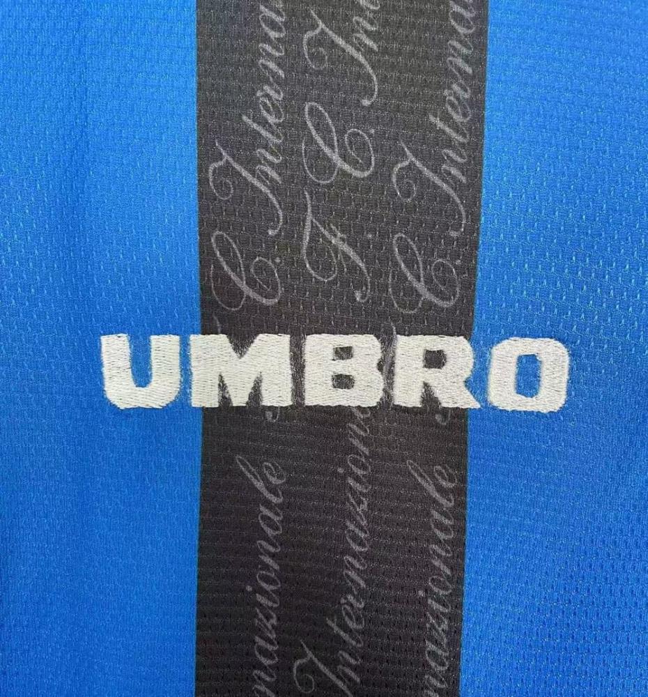 1997/1998 Retro Long Sleeve Internazionale Milan Home Football Jersey 1:1 Thai Quality