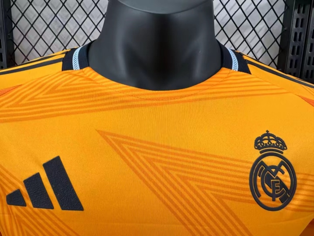 2024/2025 Player Version Real Madrid Away Long Sleeve Jersey 1:1 Thai Quality