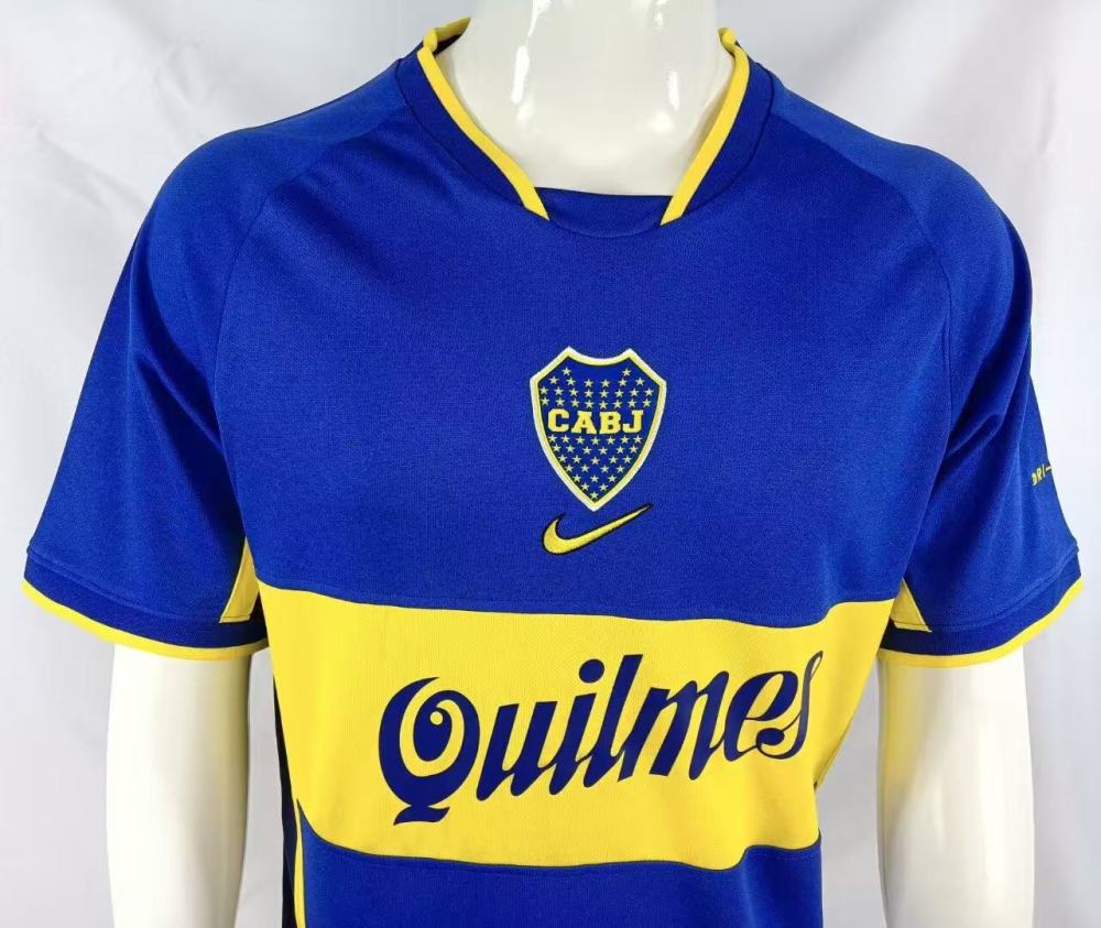 2001/2002 Retro Boca Juniors Home Football Jersey 1:1 Thai Quality