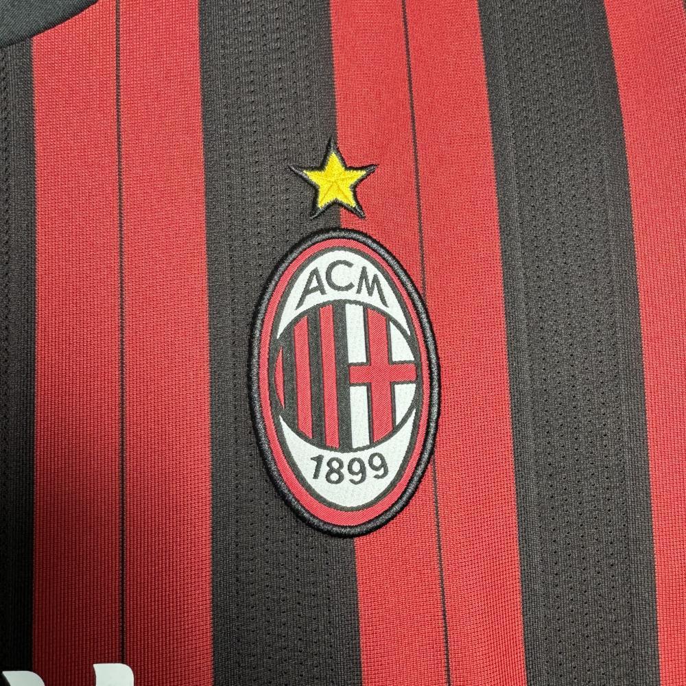2013/2014 Retro Long Sleeve AC Milan Home Football Shirt 1:1 Thai Quality