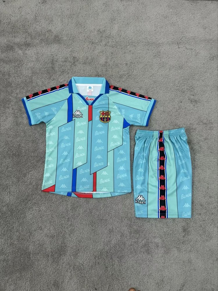 1996/1997 Retro Barcelona Away Football Shirt 1:1 Thai Quality Kids Size