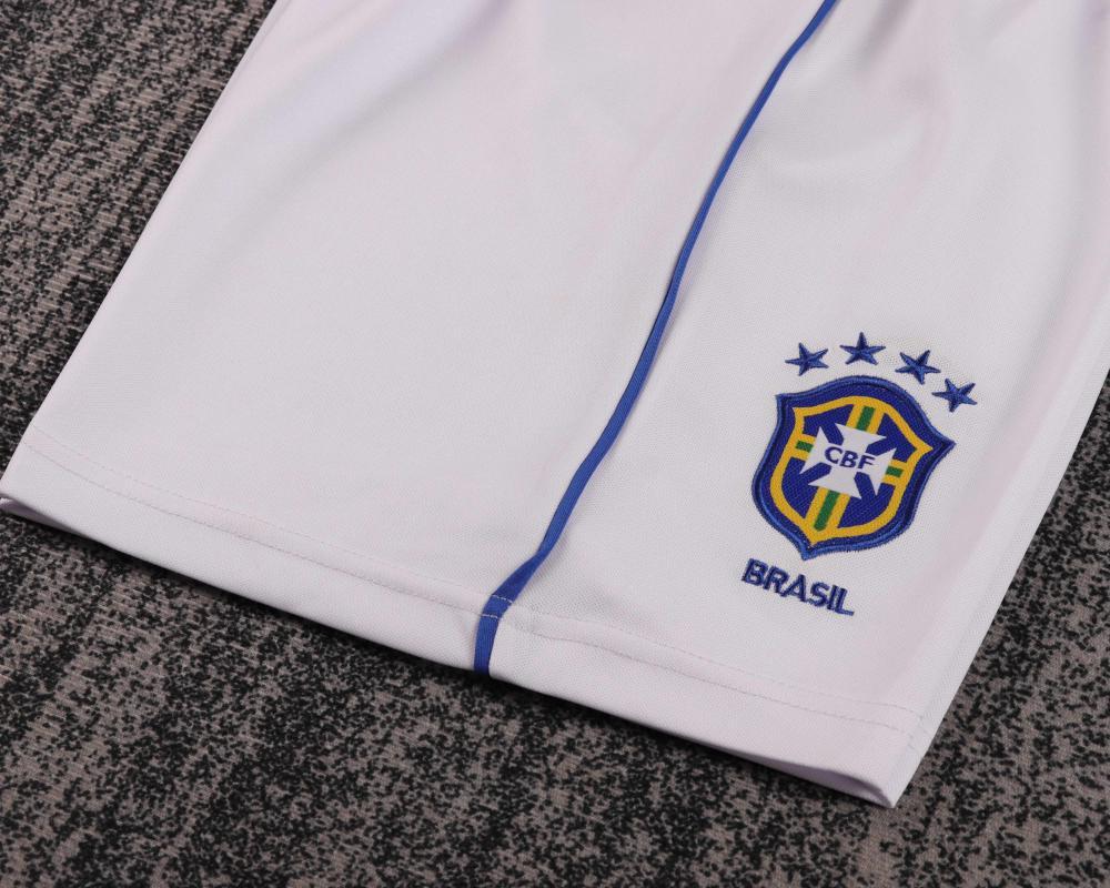 2002 Retro Brazil Away Football Shirt 1:1 Thai Quality Kids Size