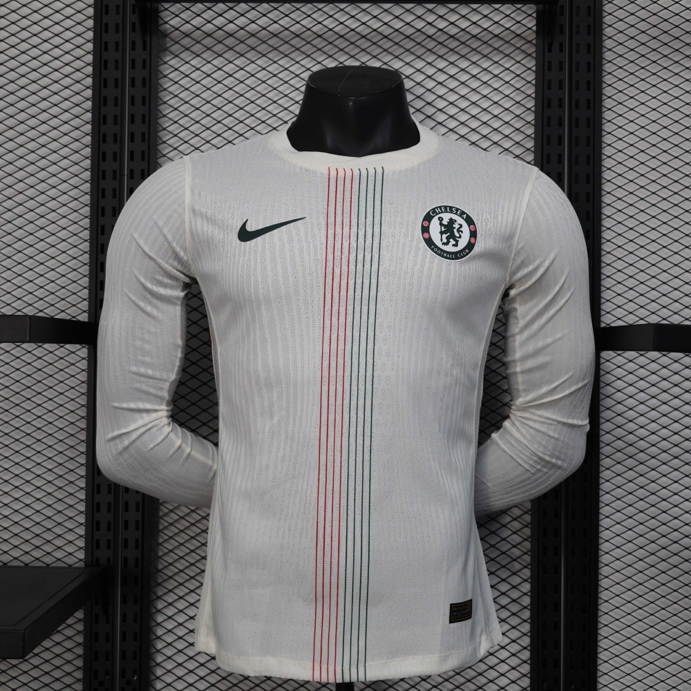 2025/2026 Long Sleeves Chelsea Away Player Version Football Shirt 1:1 Thai Quality