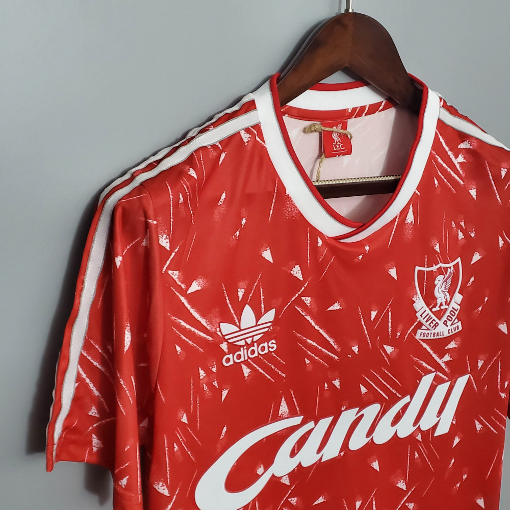 1989/1991 Retro Liverpool Football Shirt Home 1:1 Thai Quality