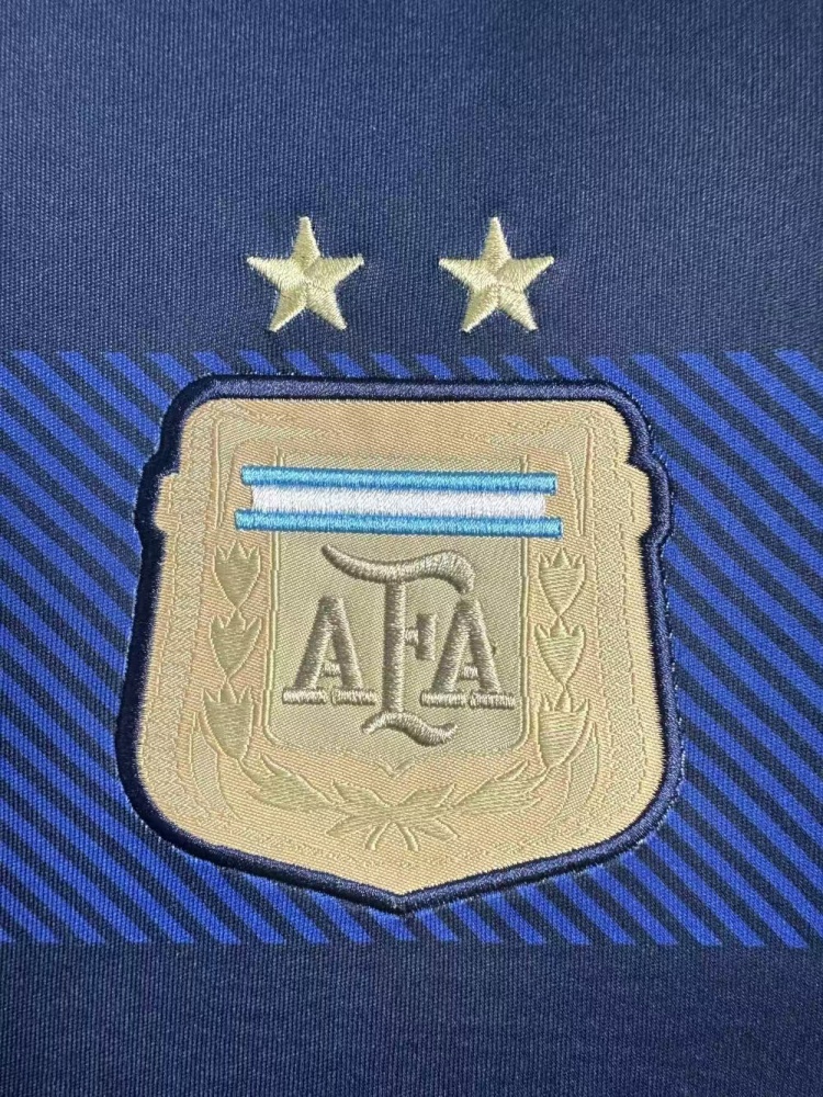 2014 Retro Long Sleeve Argentina National Team Away Jersey 1:1 Thai Quality