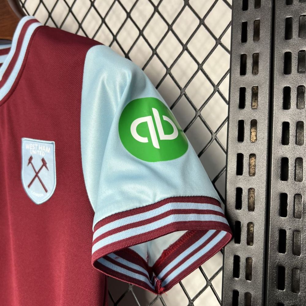 2024/2025 West Ham United Football Shirt Home 1:1 Thai Quality  Kids Size
