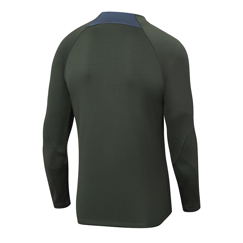 2023-2024 Psg Paris Saint-Germain Half-Pull Training Suit Army Green Set