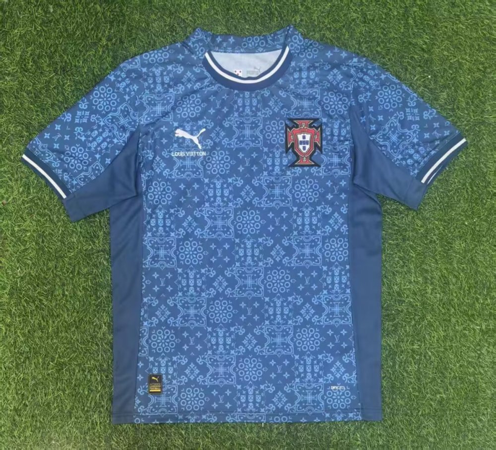 2025/2026 Portugal Special Edition Upper Blue Football Jersey 1:1 Thai Quality