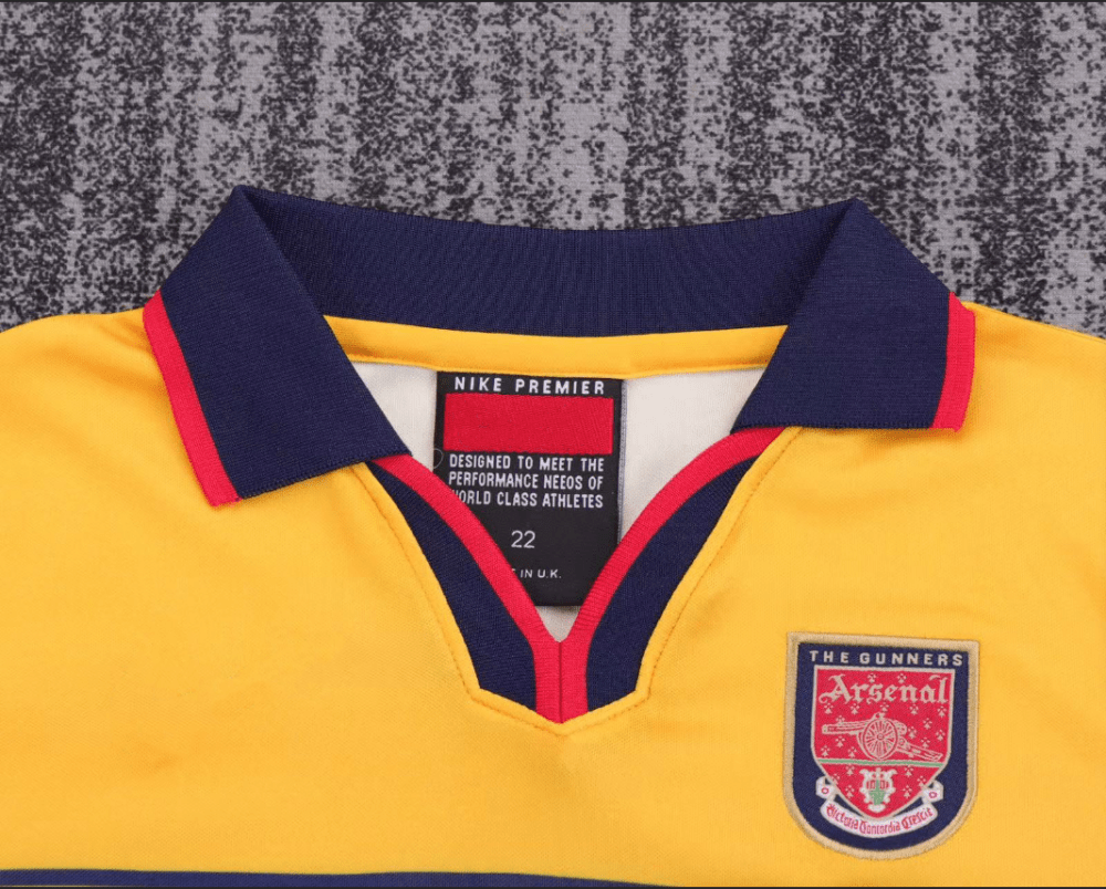 1997-1999 Retro Arsenal Away Football Shirt 1:1 Thai Quality Kids Size