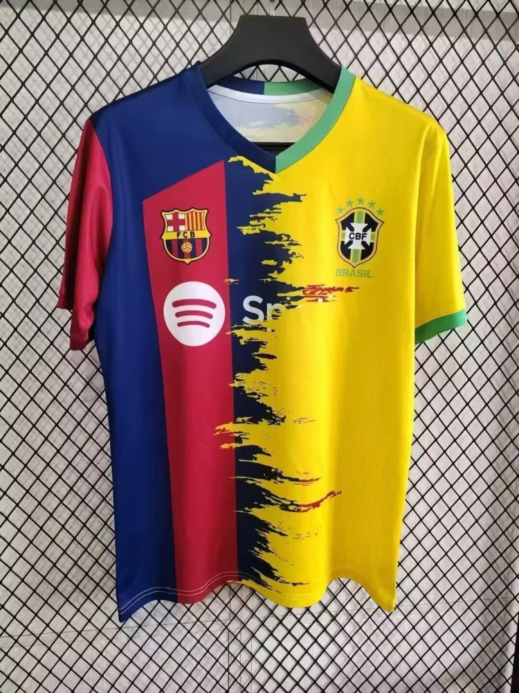 2025/2026 Barcelona Brazil United Edition Football Jersey 1:1 Thailand Quality