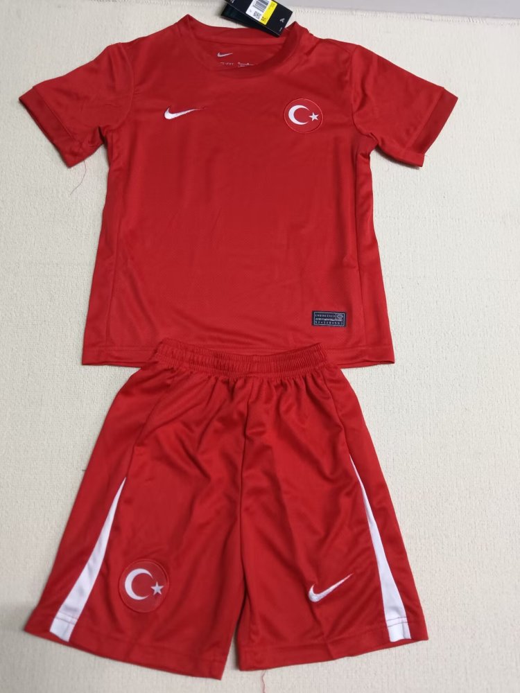 2024 Türkiye National Team Home Football Shirt 1:1 Thai Quality Kids Size