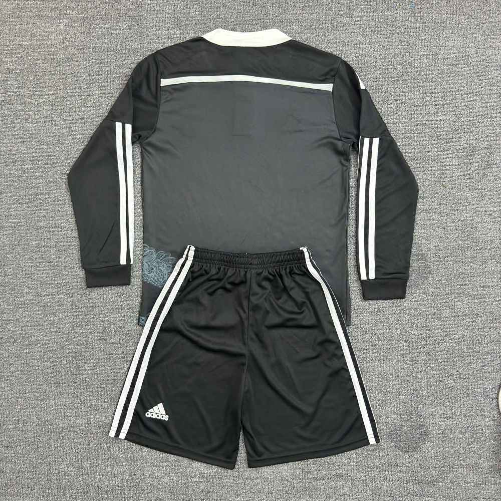 2014/2015 Retro Long Sleeve Real Madrid Third Away Football Shirt 1:1 Thai Quality Kids Size