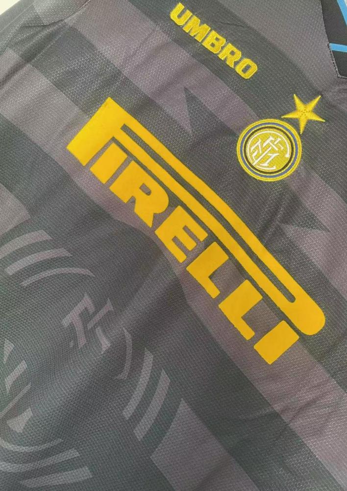 1997/1998 Retro Long Sleeve Inter Milan Third Away Football Jersey 1:1 Thai Quality