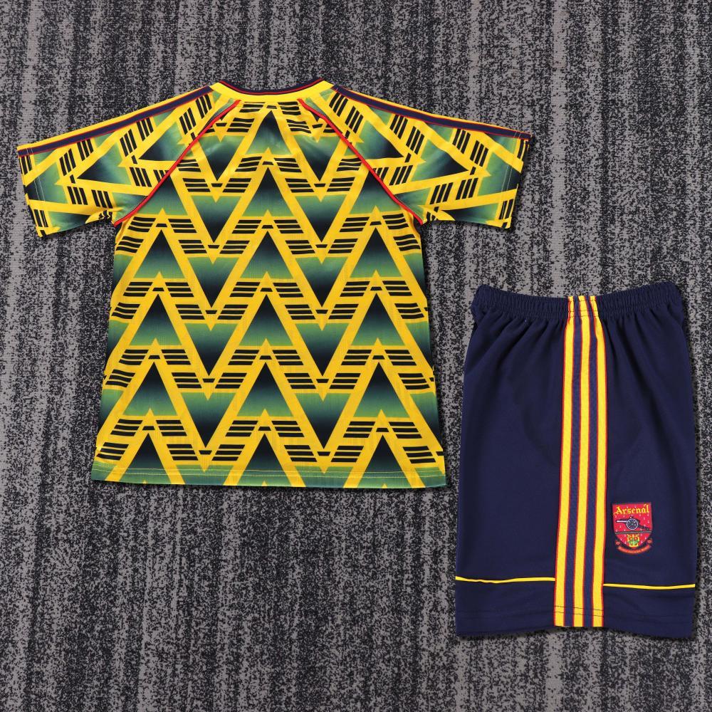 1991-1993 Retro Arsenal Away Football Shirt 1:1 Thai Quality Kids Size