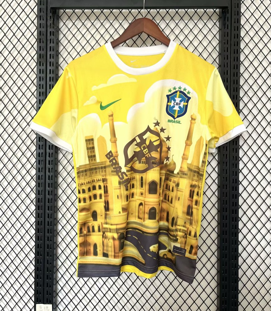 2025/2026 Brazil Special Edition Yellow Football Shirt 1:1 Thai Quality