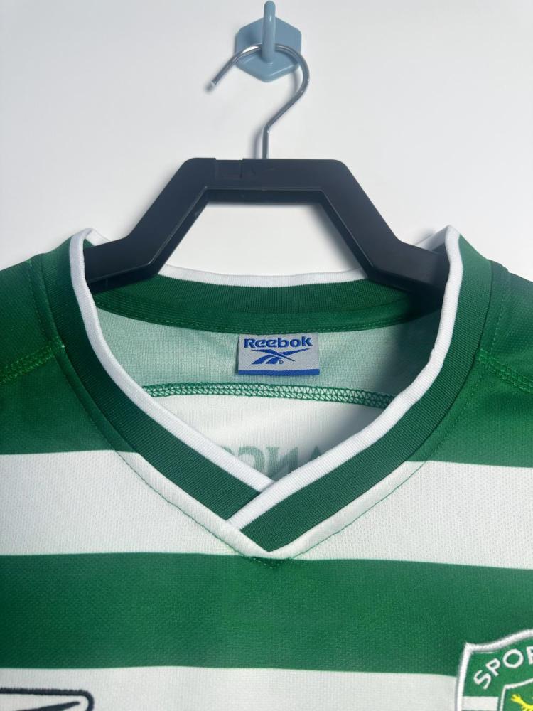 2003-2004 Retro Sporting Lisbon Home Football Shirt 1:1 Thai Quality
