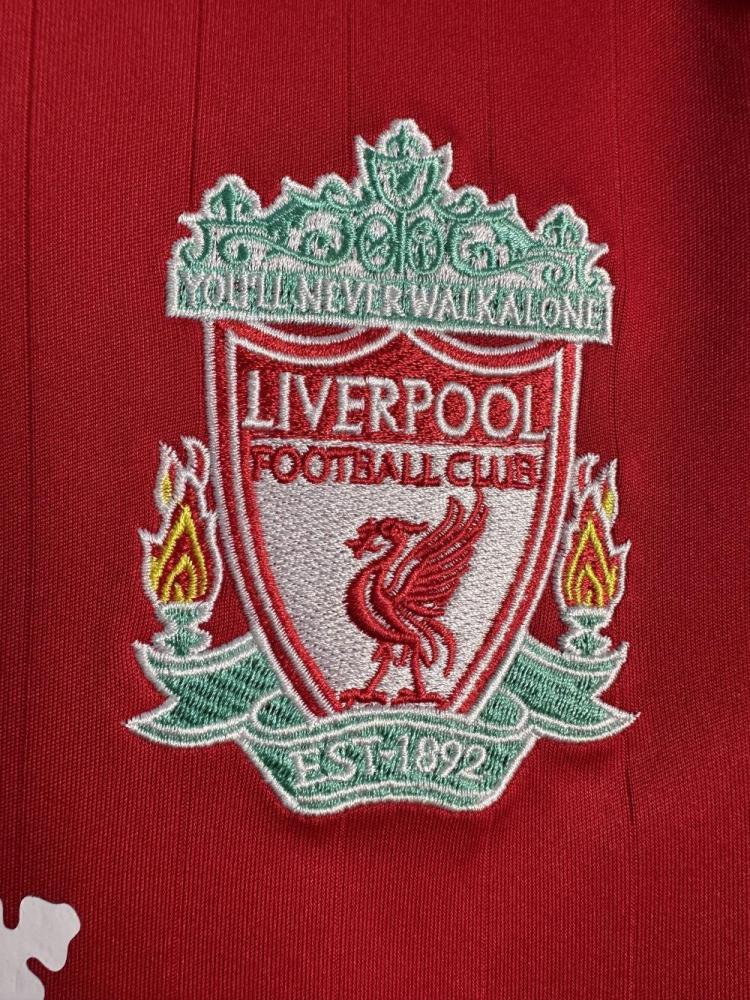 2006/2008 Retro Liverpool Champions League version Home Football Long Sleeve Jersey 1:1 Thai Quality