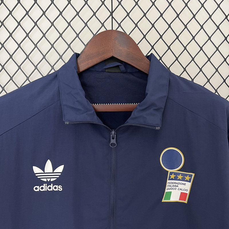 2024 Italy Windbreaker Blue Jersey