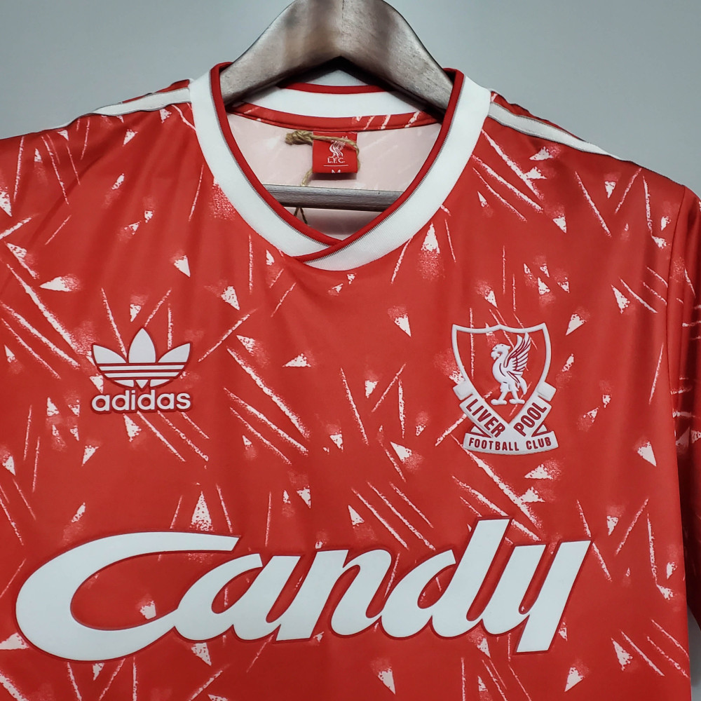 1989/1991 Retro Liverpool Football Shirt Home 1:1 Thai Quality