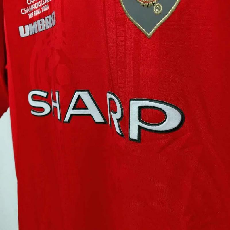 1999/2000 Retro Manchester United Home Football Shirt 1:1 Thai Quality