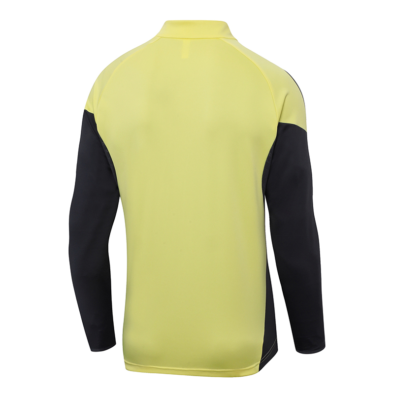2025-2026 Real Madrid Light yellow Half-Pull Training Suit Football Shirt 1:1 Thai Quality Set