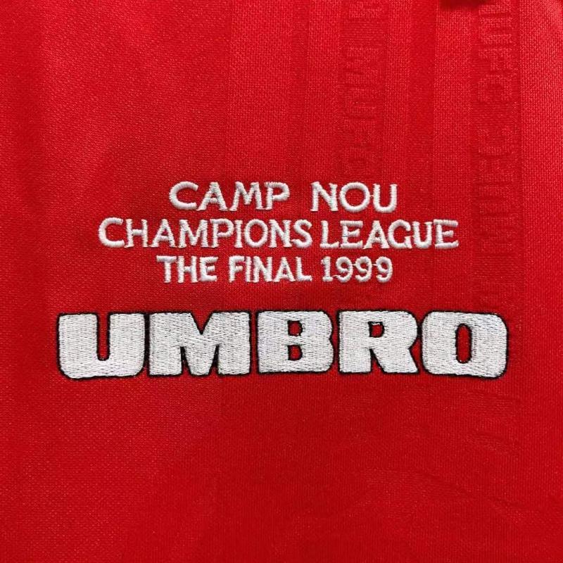 1999/2000 Retro Manchester United Home Football Shirt 1:1 Thai Quality