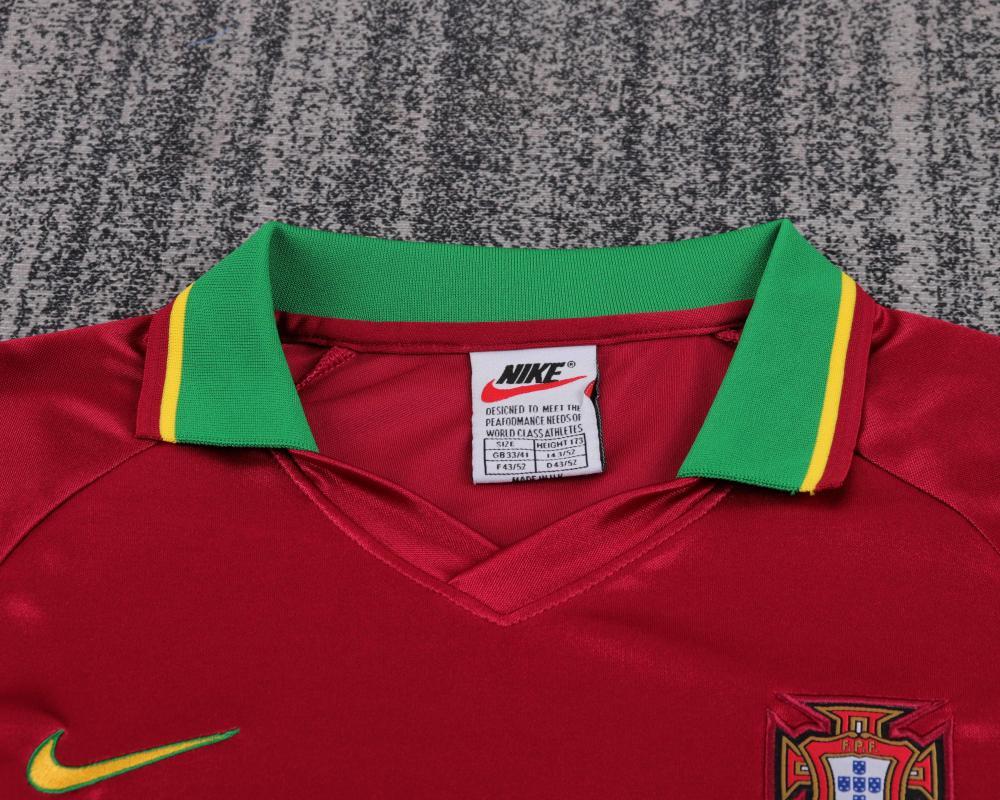 1998 Retro Portugal Home Football Shirt 1:1 Thai Quality Kids Size