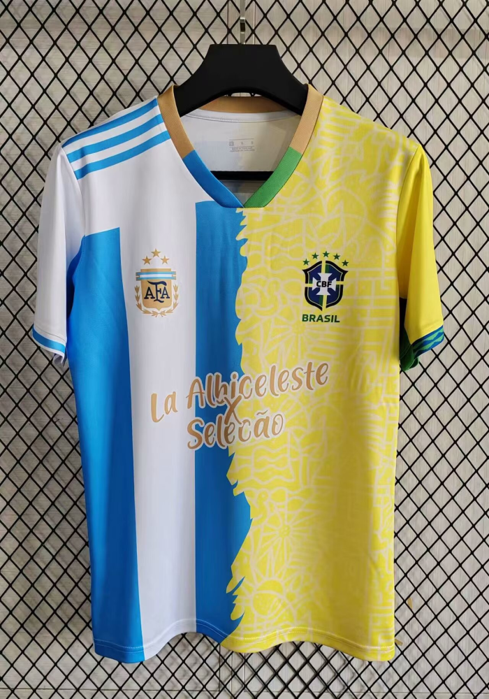 2025/2026 Argentina Co-branding Brazil Football Jersey 1:1 Thai Quality