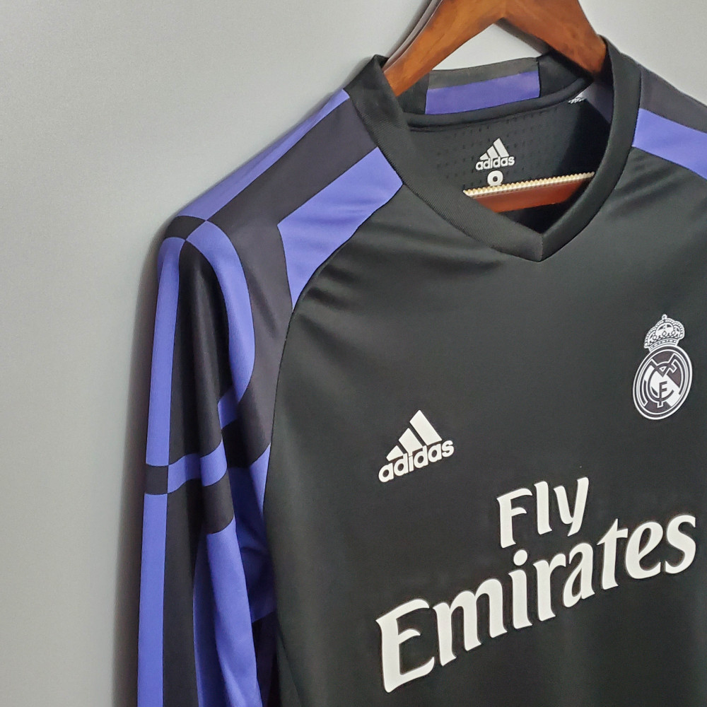 2016/2017 Retro Long Sleeve Real Madrid Third Away 1:1 Thai Quality