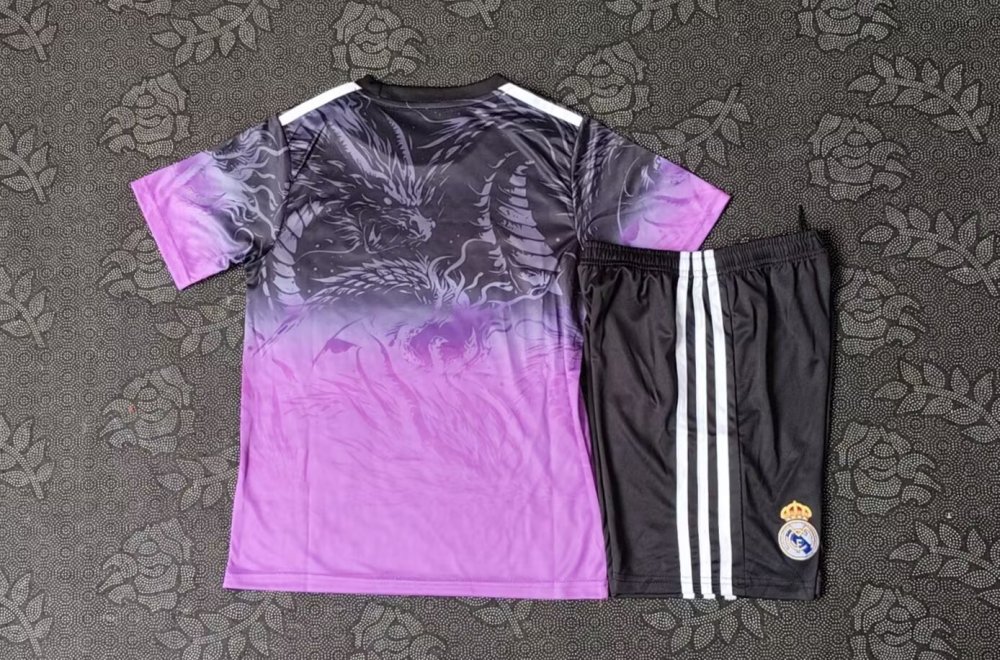 2025/2026 Real Madrid Special Edition Purple Football Jersey 1:1 Thai quality Kids Size