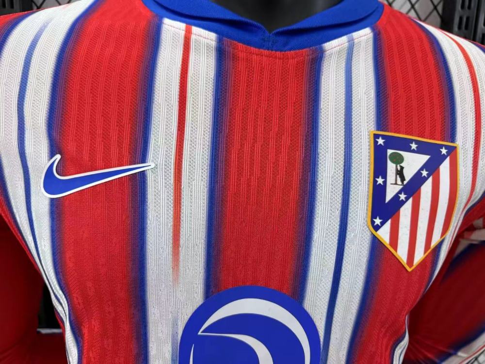 2024/2025 Player Version Atletico Madrid Home Long Sleeve 1:1 Thai Quality