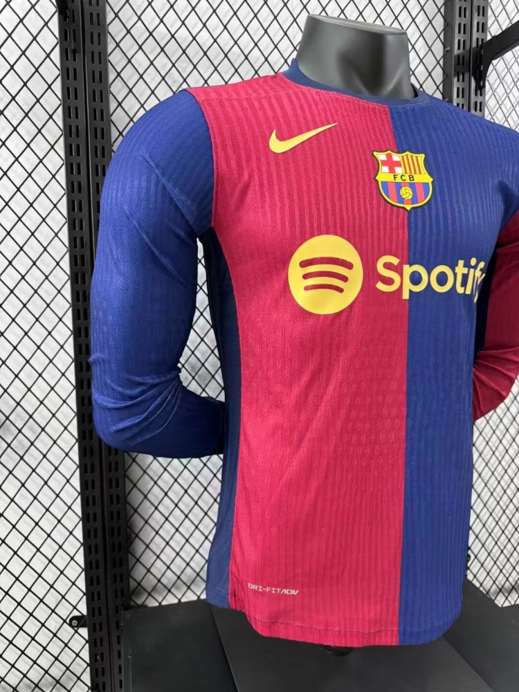 2024/2025 Long Sleeve Barcelona Home 1:1 Thai Quality