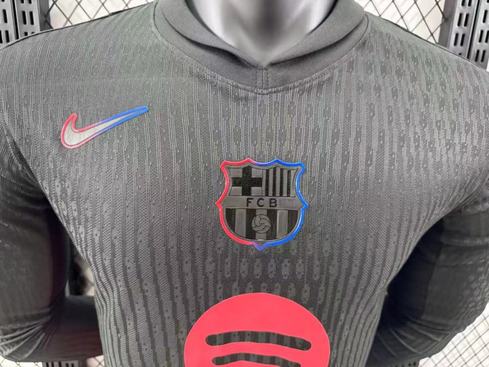 2024/2025 Long Sleeve Barcelona Away No Spotify Jersey  1:1 Thai Quality