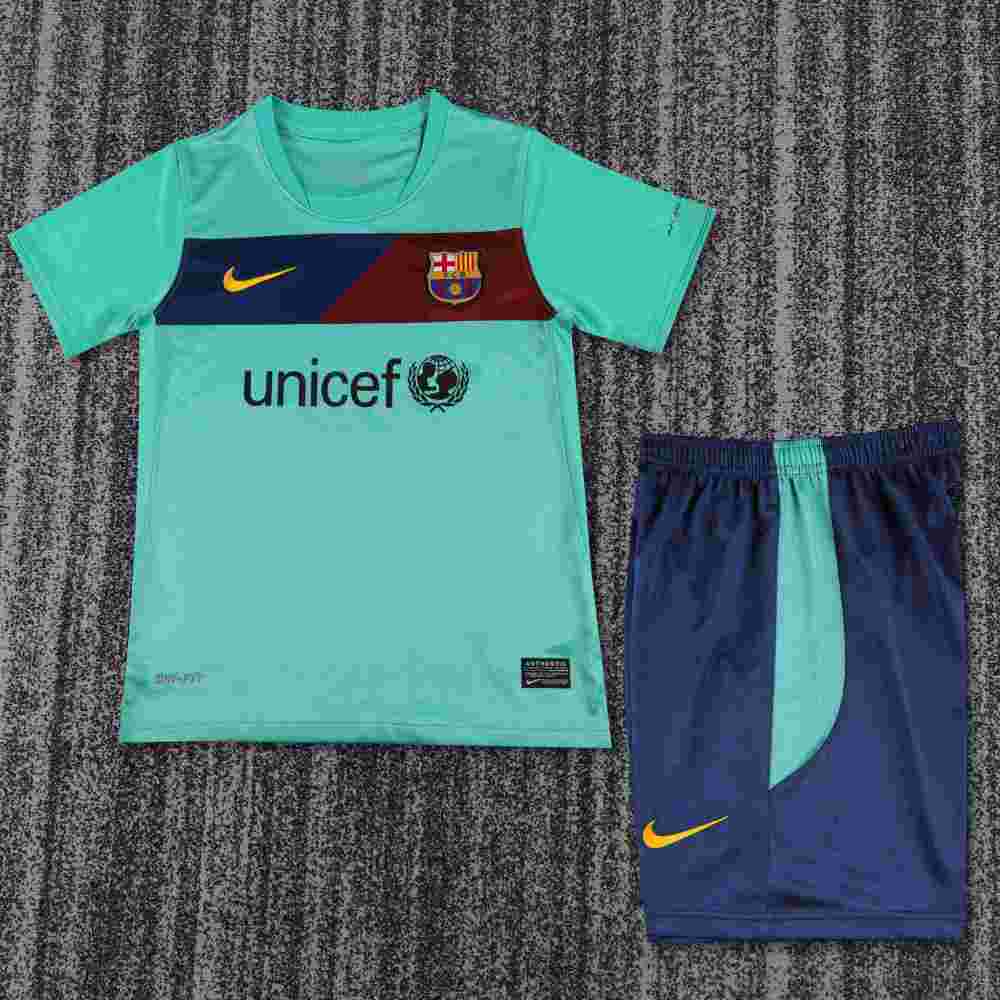 2010/2011 Retro Barcelona Away Football Shirt 1:1 Thai Quality Kids Size